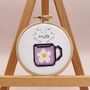 'Hug In A Mug' Mini Cross Stitch Kit, thumbnail 2 of 5