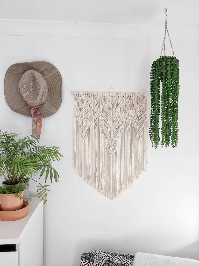 Large Modern Boho Macrame Wall Decor By Rocket And Pearl