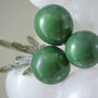 Snowy Christmas Balloon Arch With Frosted Foliage, thumbnail 2 of 4