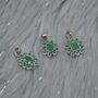 Emerald Pendant Necklace: May Birthstone, thumbnail 4 of 9