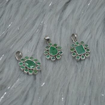 Emerald Pendant Necklace: May Birthstone, 4 of 9