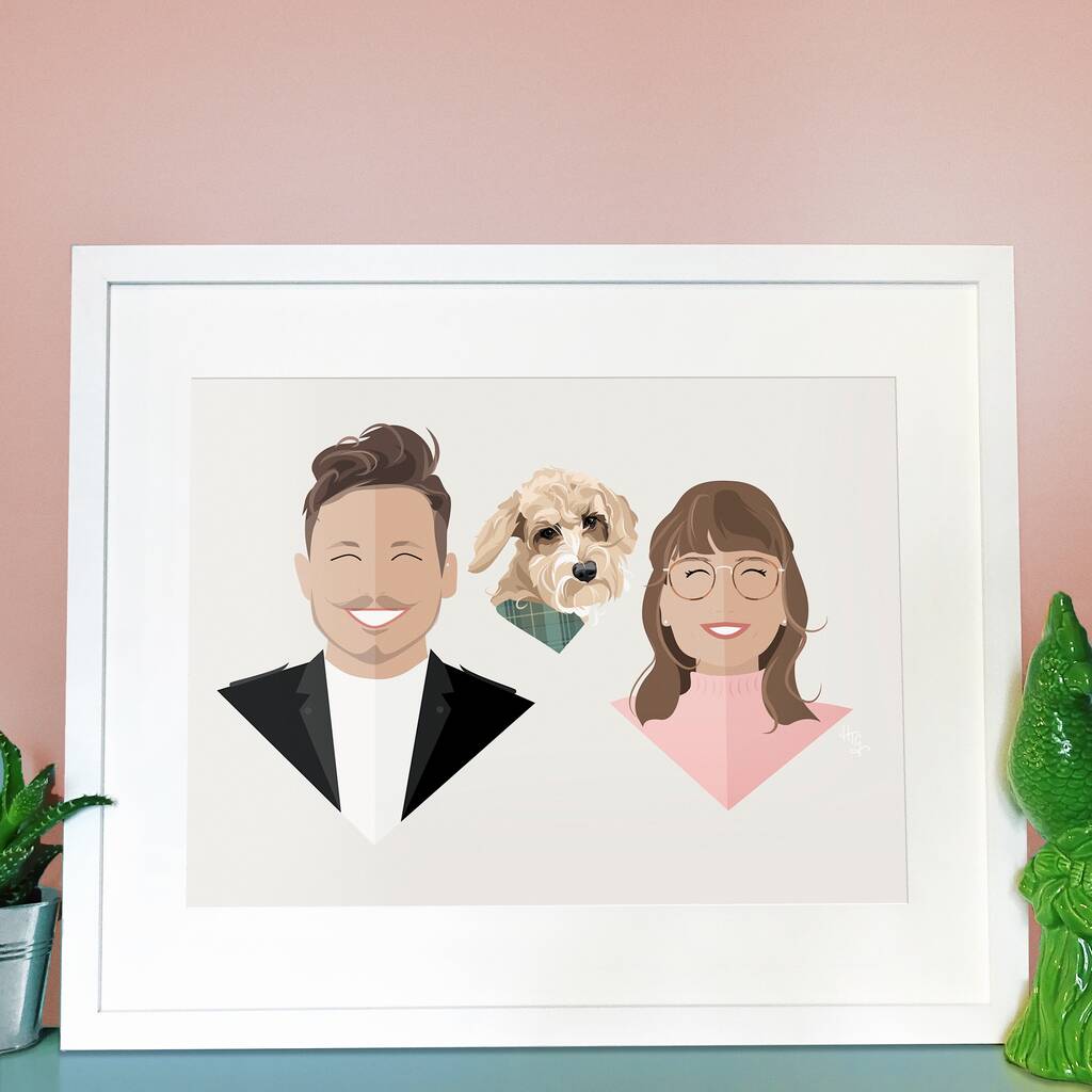 Personalised Family Portrait Print, 1 of 6