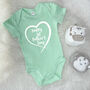 Happy 1st Father's Day In Heart Babygrow, thumbnail 1 of 9