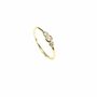 Three Stones Rings, Rose Or Gold Vermeil 925 Silver, thumbnail 5 of 10