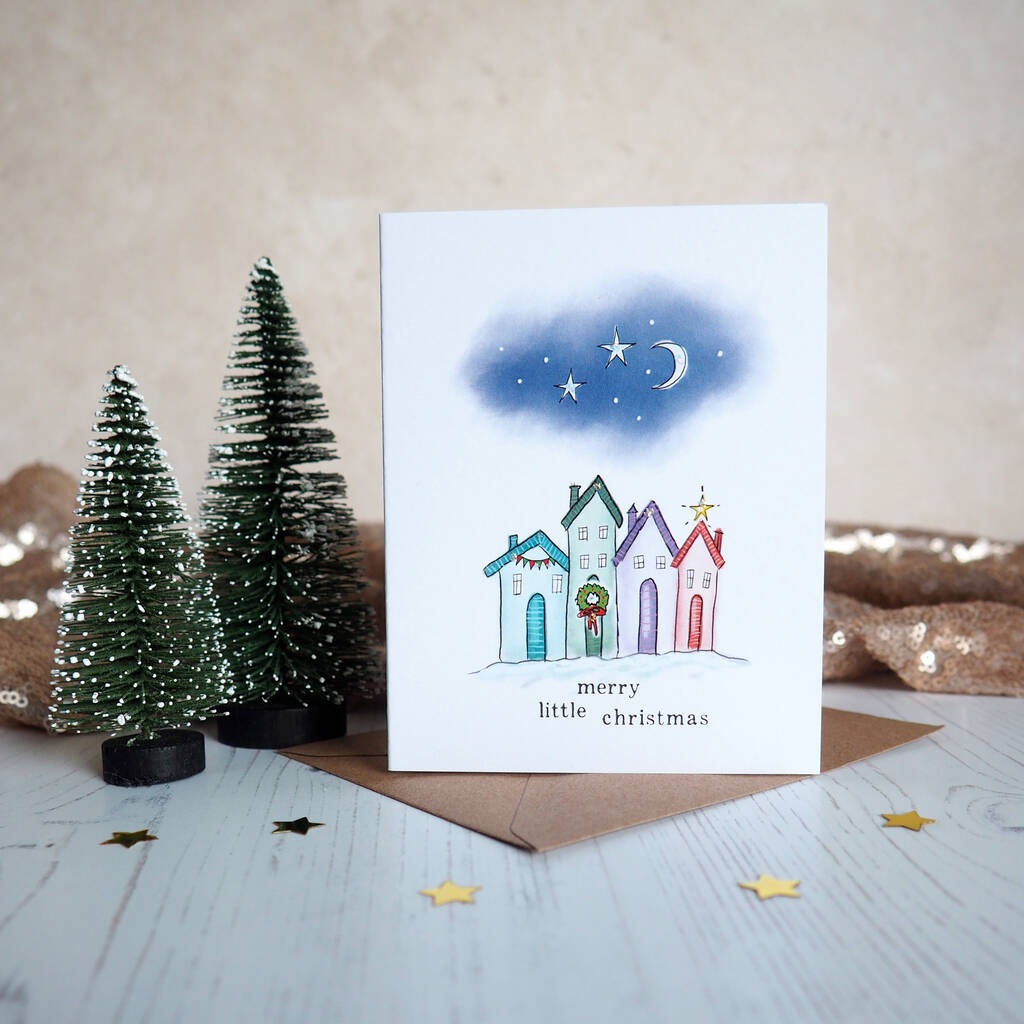 Christmas Town Pack Of Five Christmas Cards By arbee ...