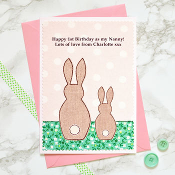 'Bunnies' Birthday Card From One, Two Or Three Children, 5 of 7