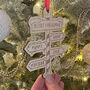 North Pole Wooden Or Acrylic Christmas Decoration, thumbnail 3 of 5
