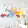 Thirteen Safari Animal Wall Stickers New Sizes, thumbnail 1 of 7
