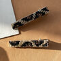 Hand Beaded Leopard Print Hair Clip Duo, thumbnail 1 of 7