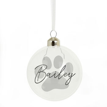 Personalised Pet Glass Bauble, 2 of 3