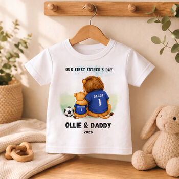 Personalised First Father’s Day Football Outfit, 4 of 9