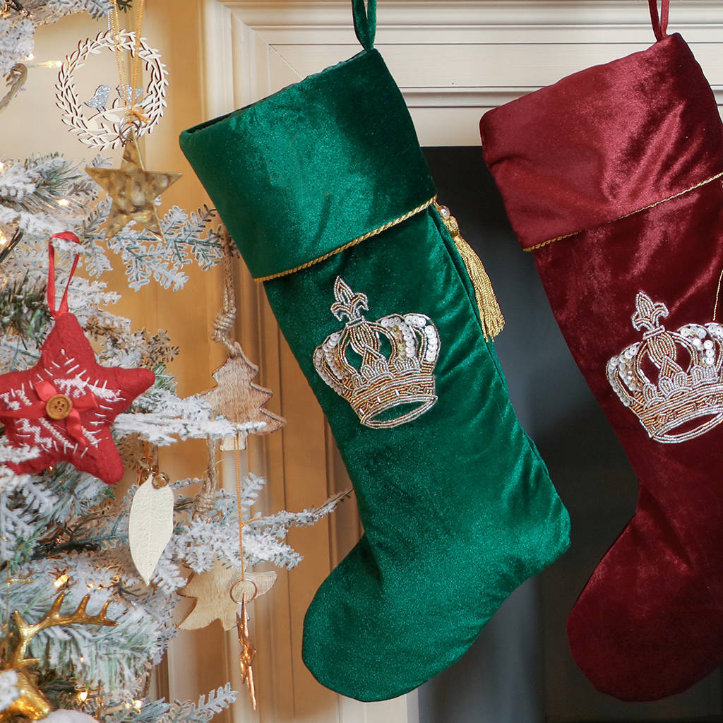 antique gold ornate christmas stocking holder by dibor