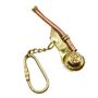 Personalised Brass Bosuns Boatswain Pipe Whistle Keyring, thumbnail 5 of 6