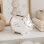 Personalised Silver Plated Piggy Bank, thumbnail 1 of 5