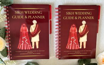 Red Sikh Wedding Guide And Planner, 6 of 9