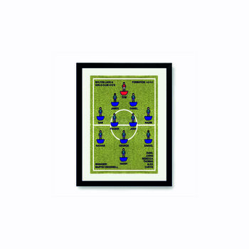 Framed 'Favourite Football Team' Print: Striped Kit, 2 of 6