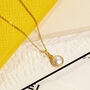 18k Gold Vermeil Birthstone Gemstone Necklace, thumbnail 3 of 6