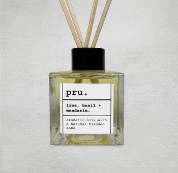 Natural Reed Diffuser Lime, Basil + Mandarin, 2 of 2