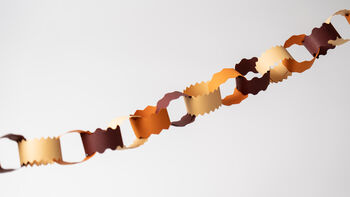 Earthy Tones Paper Chain Garland, Three Meters Long, 6 of 8