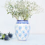 Blue And White Ceramic Vases, thumbnail 2 of 4