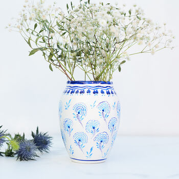 Blue And White Ceramic Vases, 2 of 4