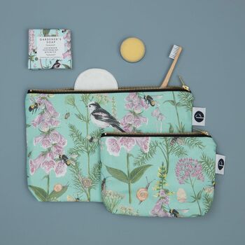 Longtail And Foxglove Wash Bag, 5 of 5