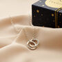 Personalised Medium Double Hoop Names Necklace, thumbnail 10 of 10