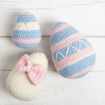 Easter Eggs Trio Easy Crochet Kit, 3 of 7