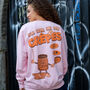 Give Me The Crêpes Women's Slogan Sweatshirt, thumbnail 4 of 7