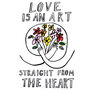 Love Is An Art Valentine Card, thumbnail 2 of 3