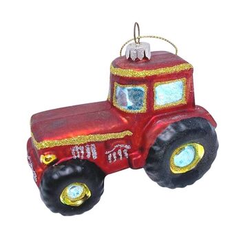 Hanging Christmas Tractor Decoration, 2 of 3