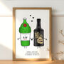 'Kindred Spirits' Personalised Couples Print, thumbnail 1 of 9