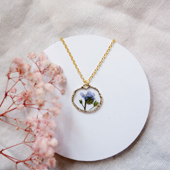 Forget Me Not Gold Filled Or Sterling Silver Necklace, 3 of 7