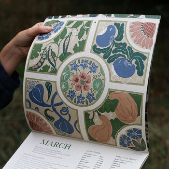 Growing Through The Season 2026 Lino Print Calendar, 2 of 6