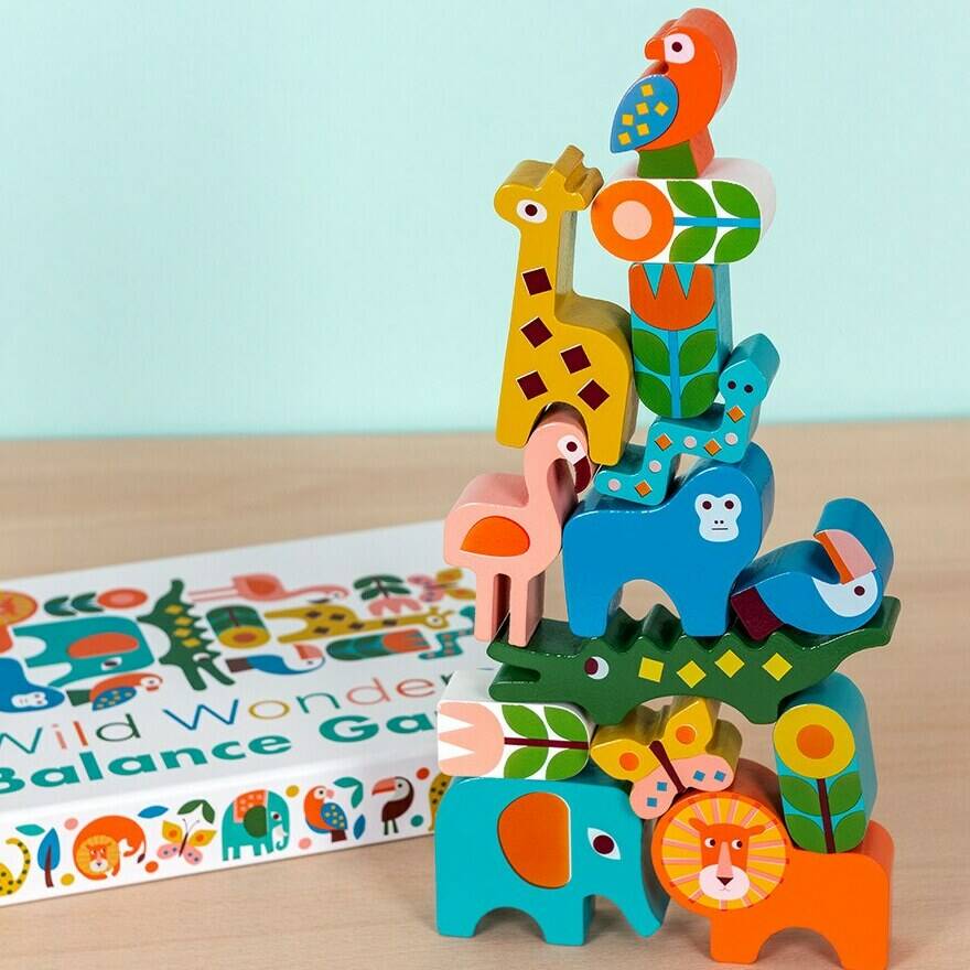 Jungle Animal Wooden Stacking Game, 1 of 3