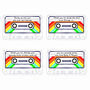 Personalised You Rock Mixtape Magnet Birthday Card, thumbnail 3 of 4