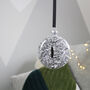 Initial Filled Glass Christmas Bauble, thumbnail 7 of 9