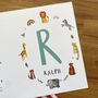 Personalised Alphabet Initial Name Card, thumbnail 6 of 6