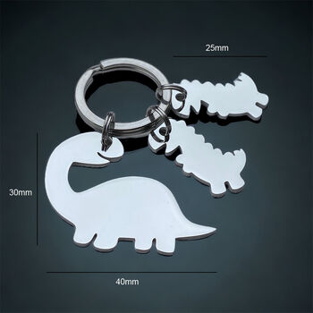 This Daddy Saurus Belongs To, Personalised Keyring, 3 of 5