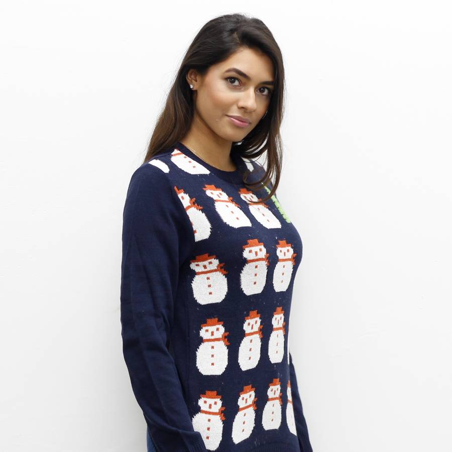 snowman jumper dress