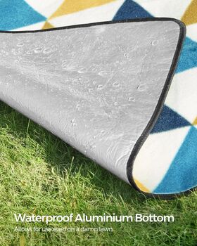 Foldable Water Repellent Picnic Rug For Outdoors, 4 of 11