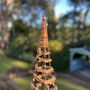 Set Of Two Willow Twist Spiral Garden Obelisks, thumbnail 5 of 6