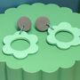 Flower Power Earrings, Large Flower Earrings, thumbnail 4 of 7