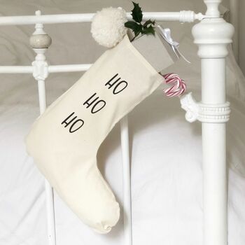 Ho Ho Ho Personalised Christmas Stocking, 6 of 6
