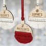 Macrame Baby's First Christmas Decoration, thumbnail 1 of 5
