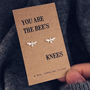Bees Knees Sterling Silver Earrings, thumbnail 1 of 3