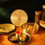 Saabuni X Roohts Brass Gold Indian Spice Box, thumbnail 7 of 9