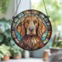 Red Setter Stained Glass Effect Suncatcher, thumbnail 5 of 6