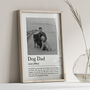 Personalised Dog Dad Print, Pet Owner Gift, thumbnail 4 of 7