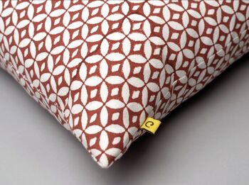 Circle Patterned Block Print Cushion Cover, 4 of 12